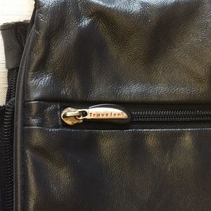 Vintage Travelon Leather Travel Crossbody Multi